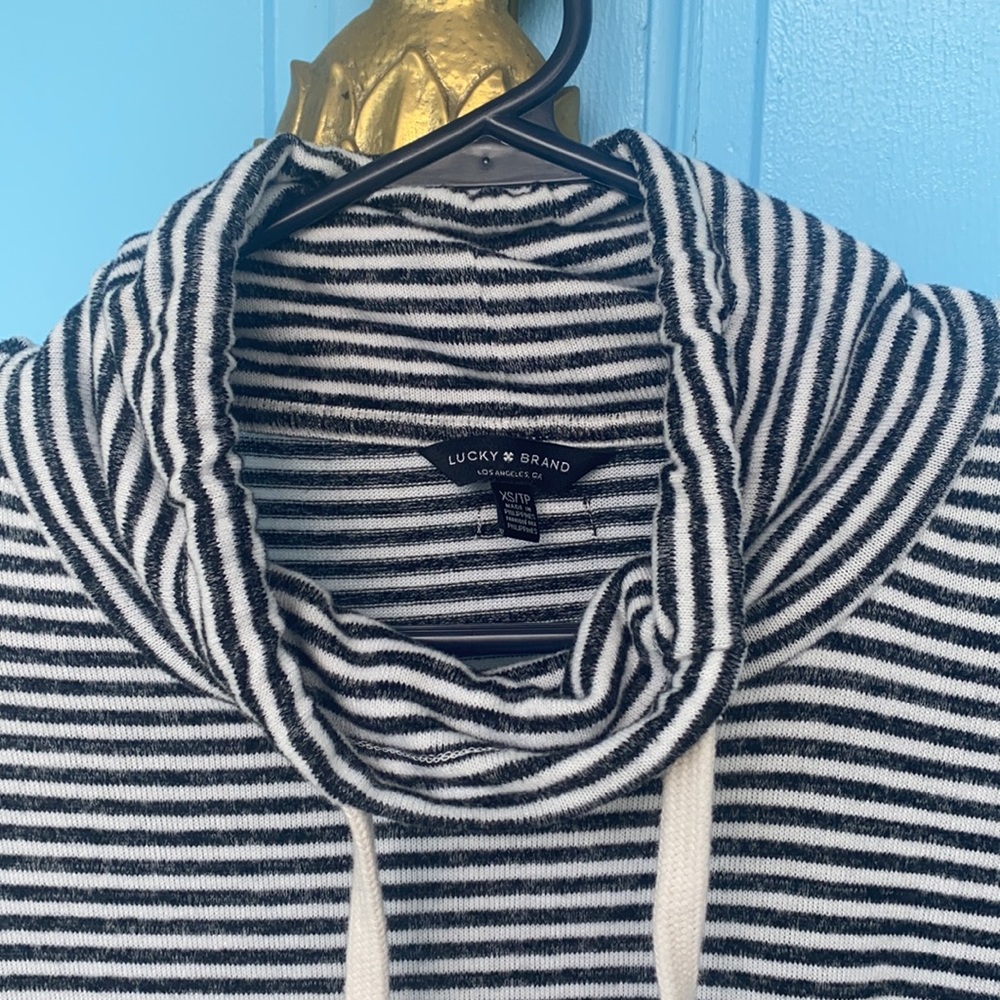 Lucky Brand Striped Soft Pullover Cozy Sweater XS - Picture 3 of 12